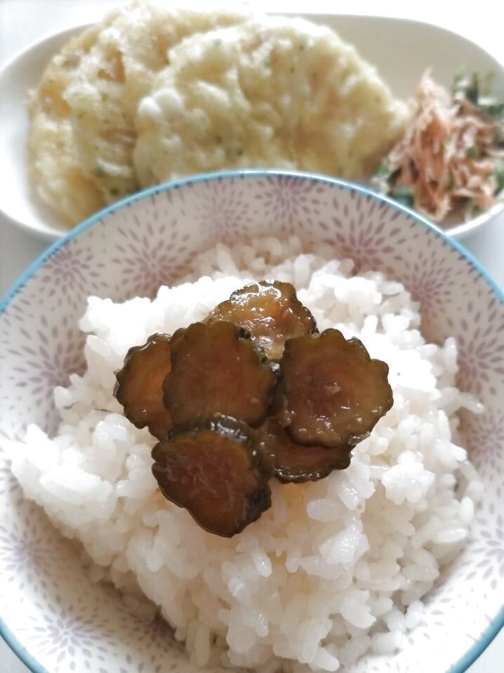 ご飯に乗せて食べたら、ポリポリ美味しい！！