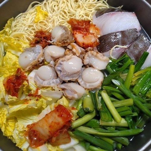 キムチ入りラーメン鍋