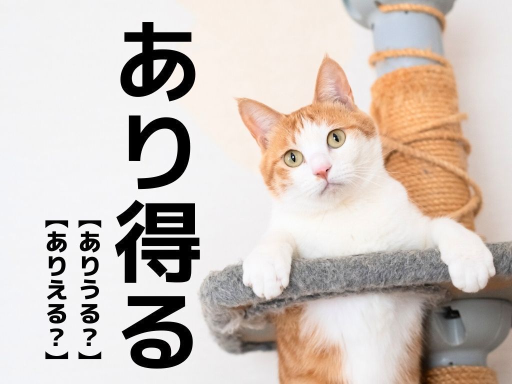 【あり得る】は「ありうる」と「ありえる」どっちが正解？【読めそうで読めない漢字クイズ】