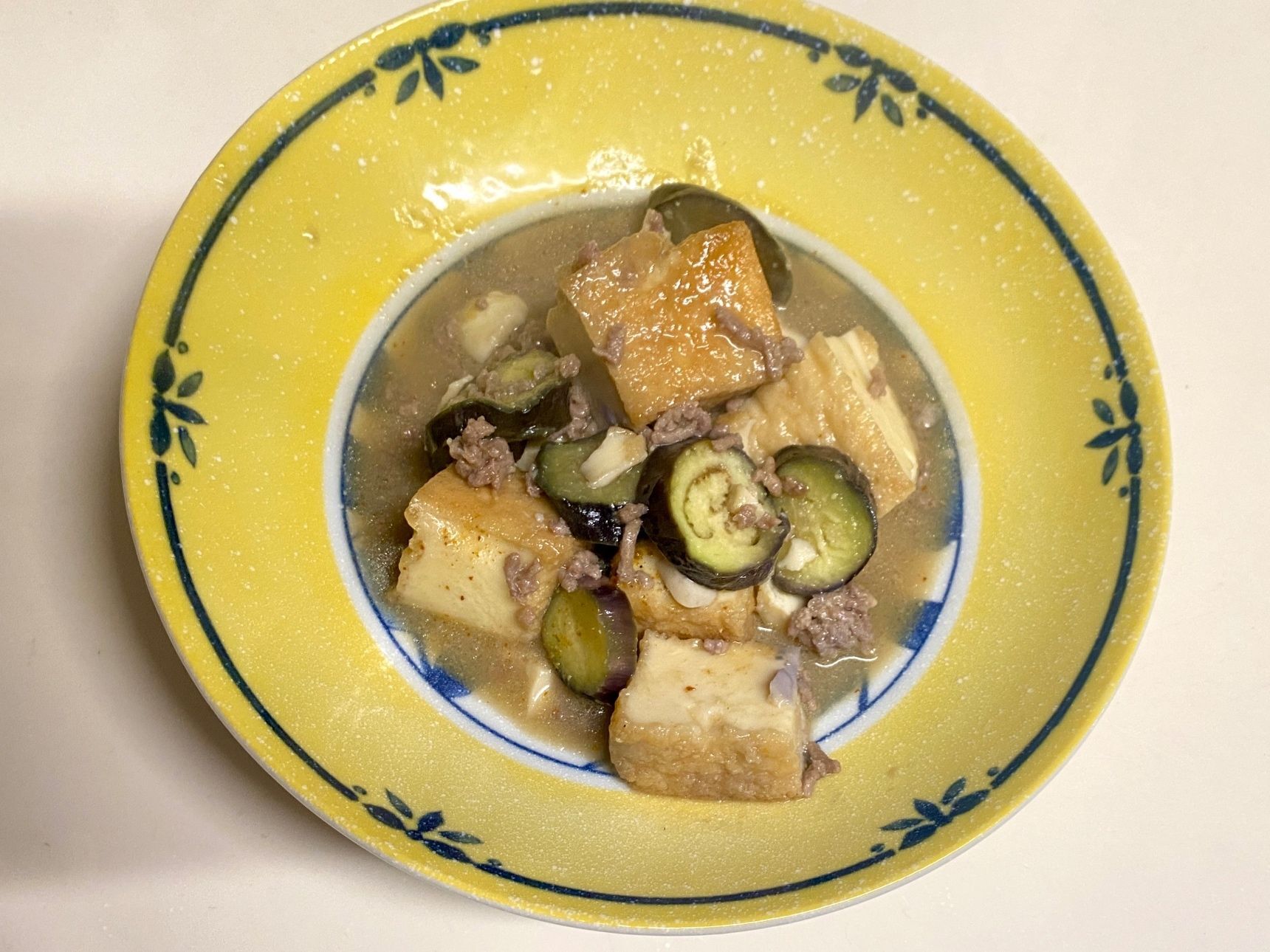 パパッと簡単！「厚揚げとなすの味噌炒め」