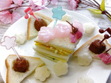10枚切り食パンで簡単！ ひしもち風ひなまつりサンドイッチ！