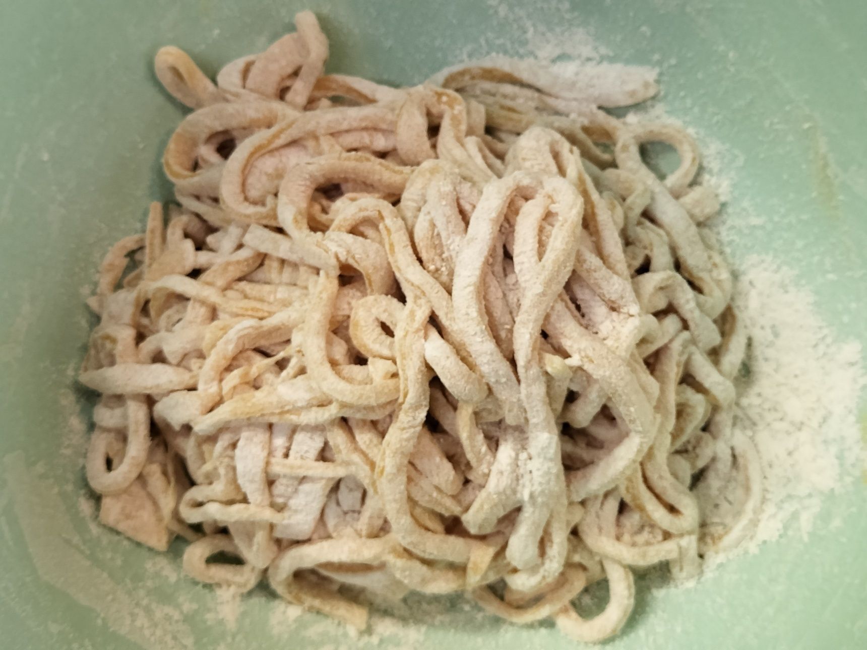 1、生パスタを作る→茹でる