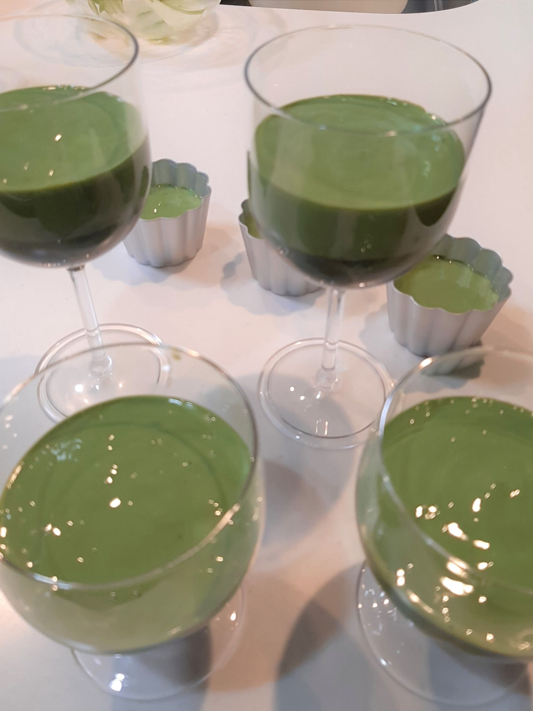 抹茶ムースを作る