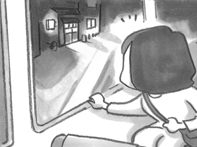 夜の7時には、もう静かになる街。「柴犬食堂、また行きたいな」【柴犬食堂#7】