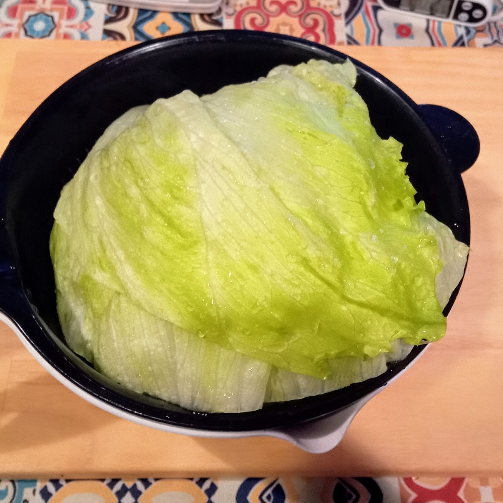 ザルでしっかり水分を切り