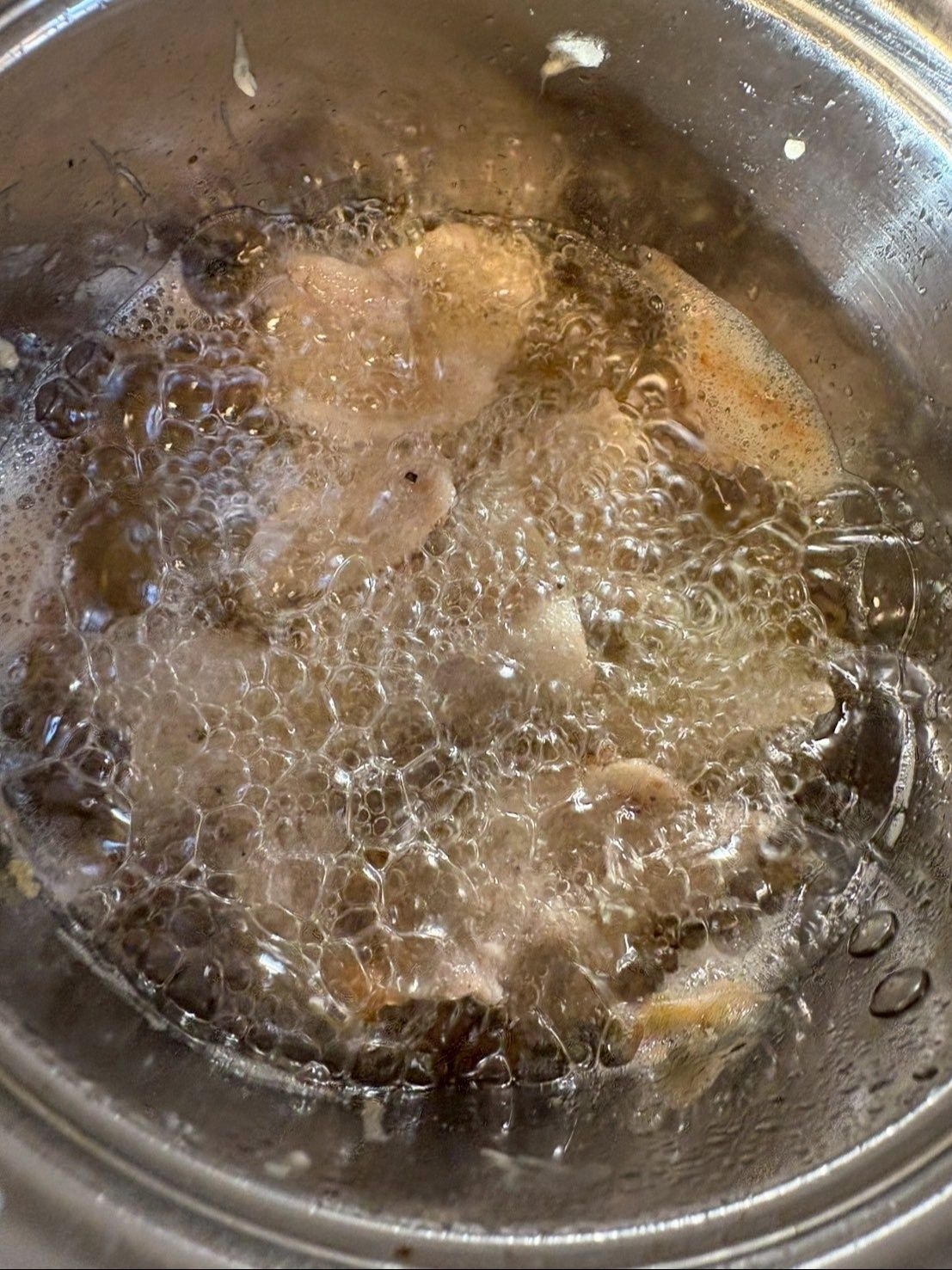 バラ肉をカリカリに揚げました！