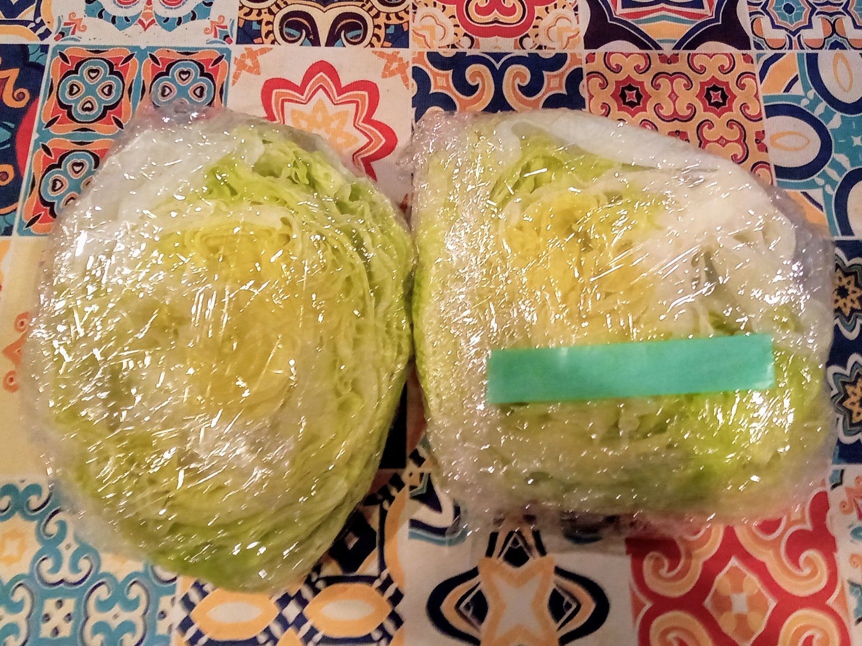 ラップを巻いて冷蔵庫へ