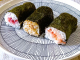 誰でも簡単！ラップの空き箱で！巻きずし風おにぎり～！多忙な毎日に！レジャー先の軽食に！