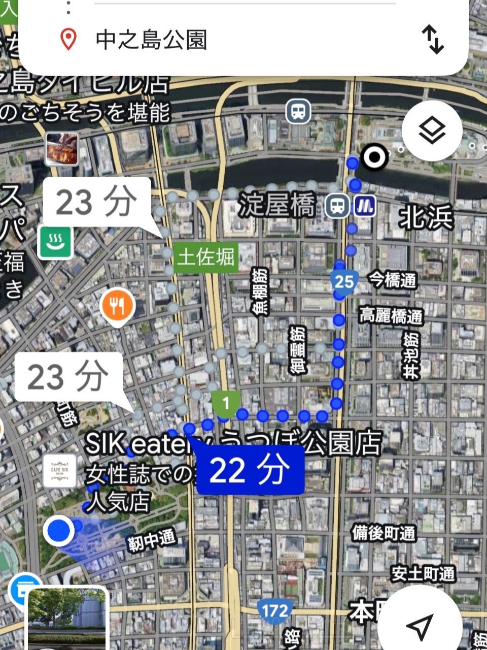 中之島公園もバラ園が有名です