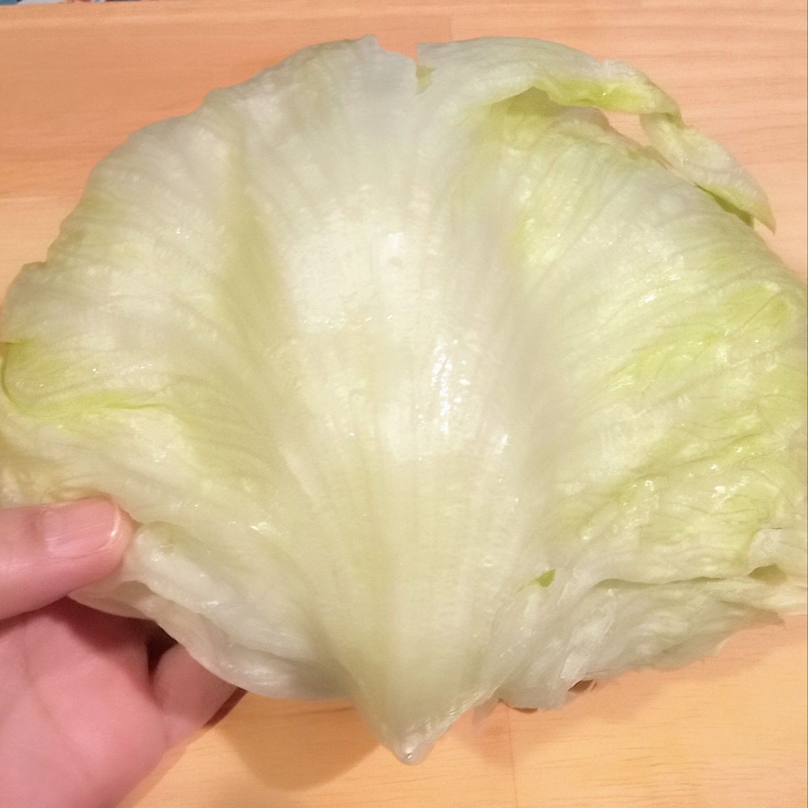 一方、処理ありは外側は全く変色なし