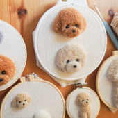 パンチニードルでうちの子（トイプードル）をつくってみよう！