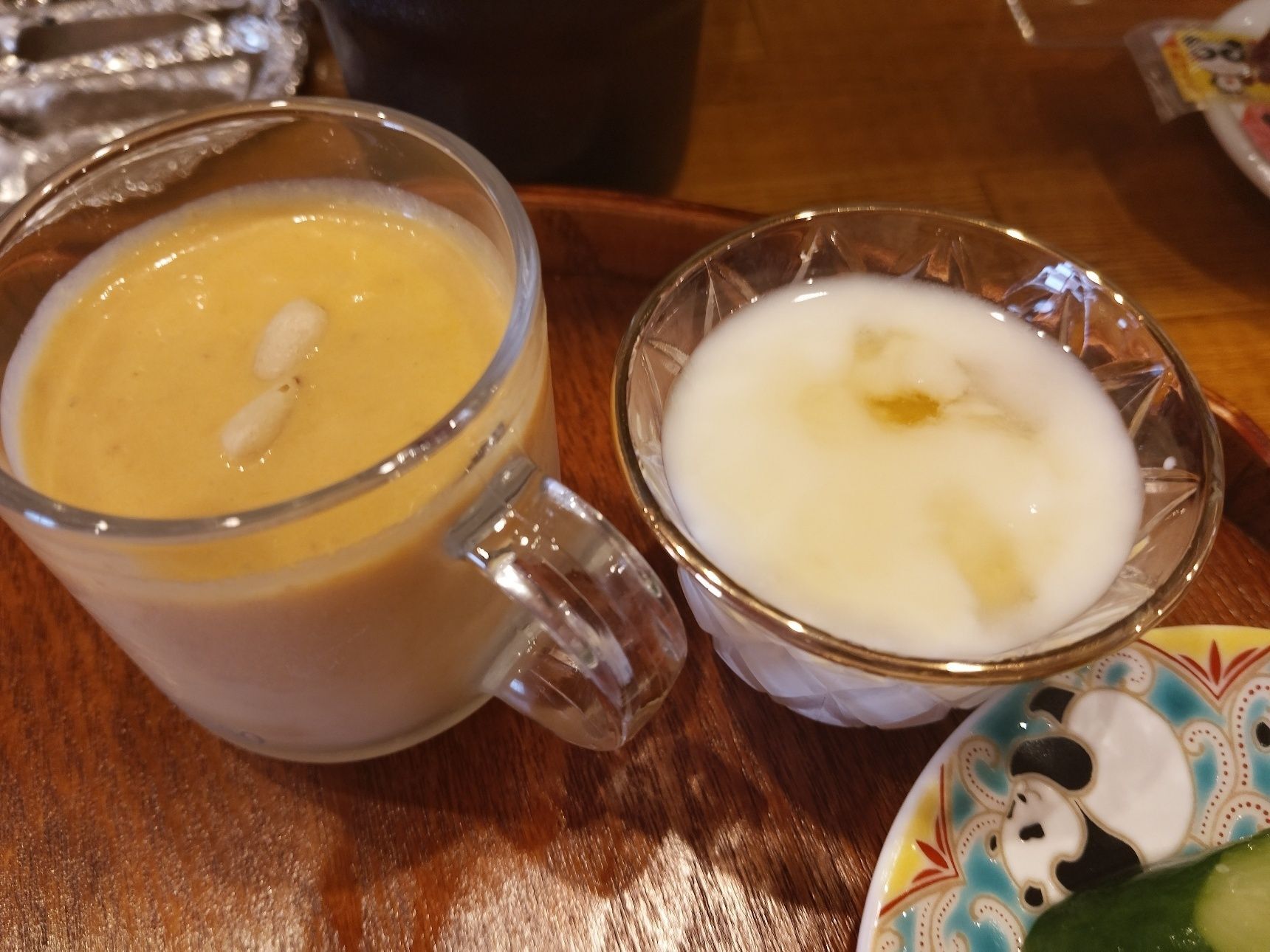 人参ポタージュとヨーグルト