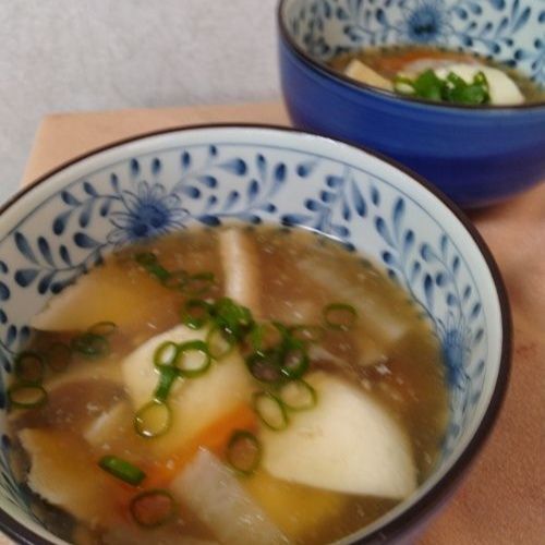 青ねぎをちらして出来上がり