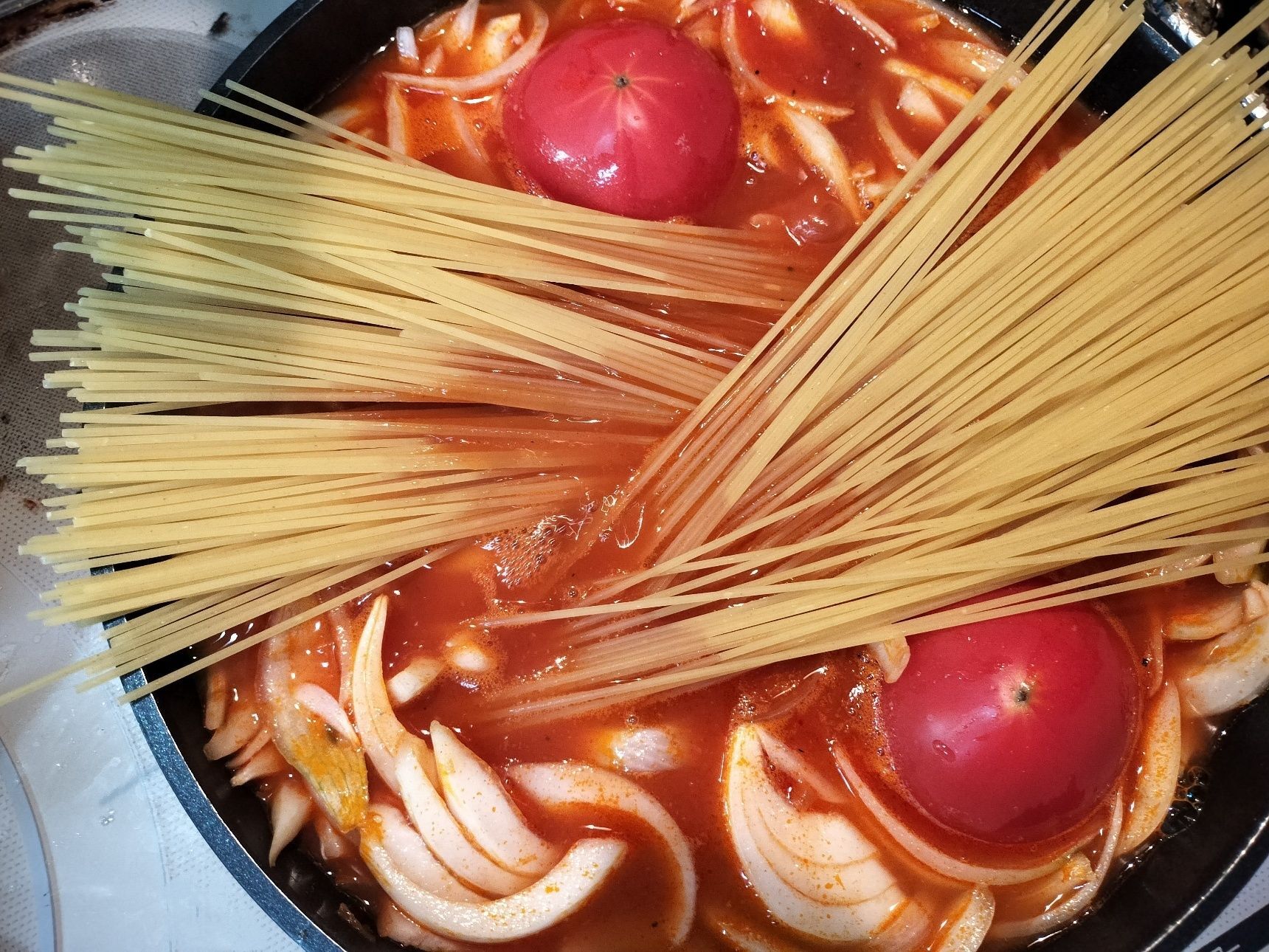 3. パスタを加える