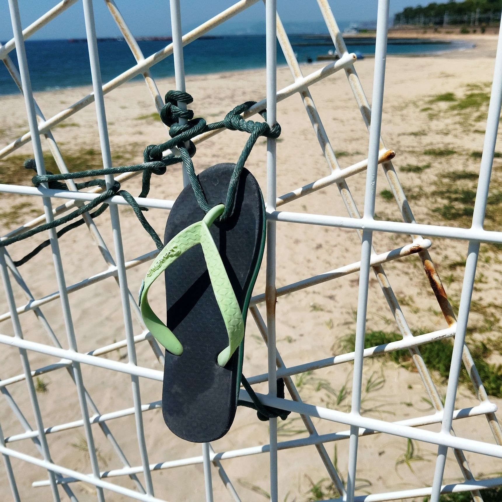 beachの守り神の様な、お守りみたいなビーサン。