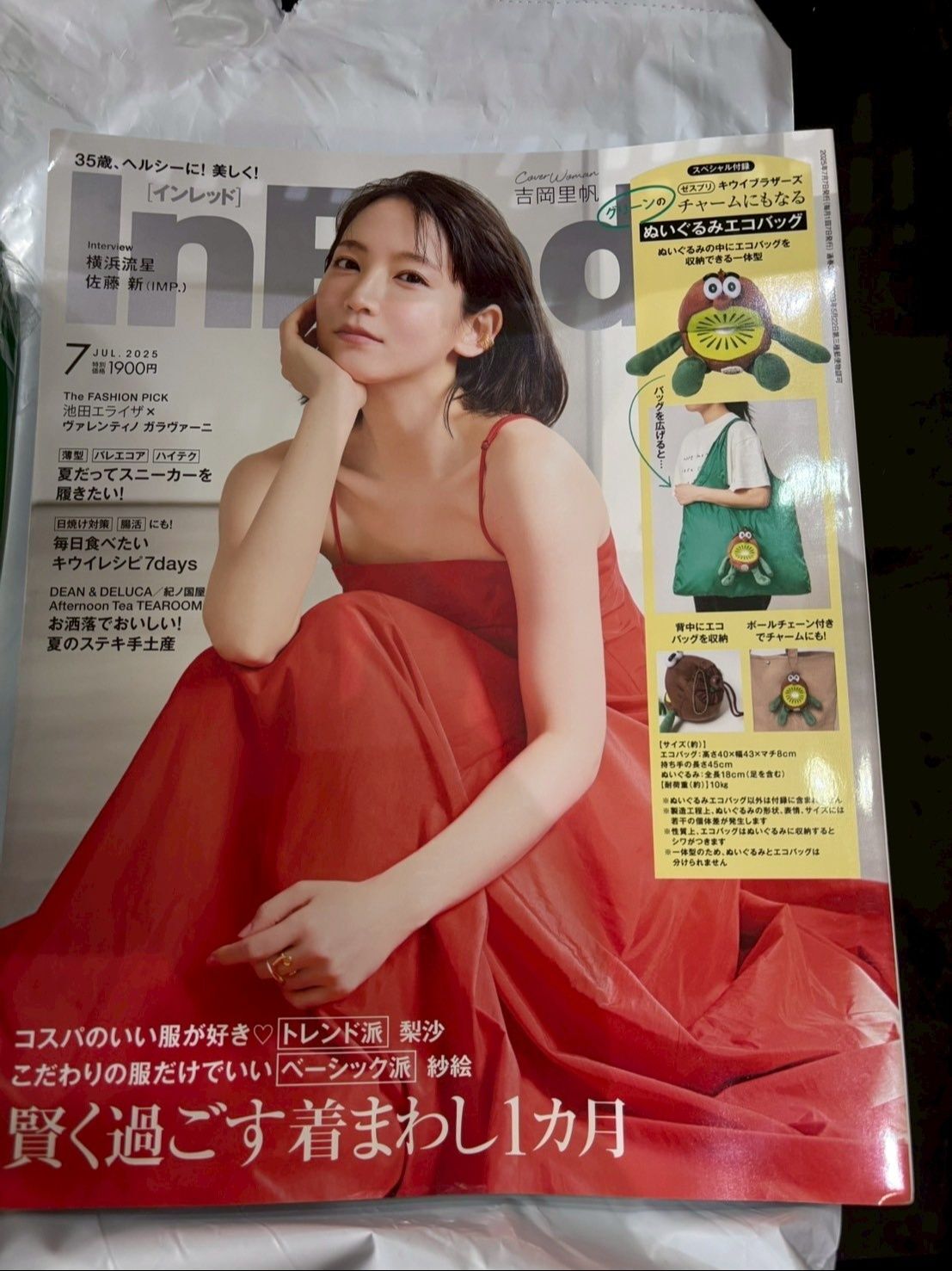 キウイのエコバッグが欲しくて、ファッション誌を買ってしまった！