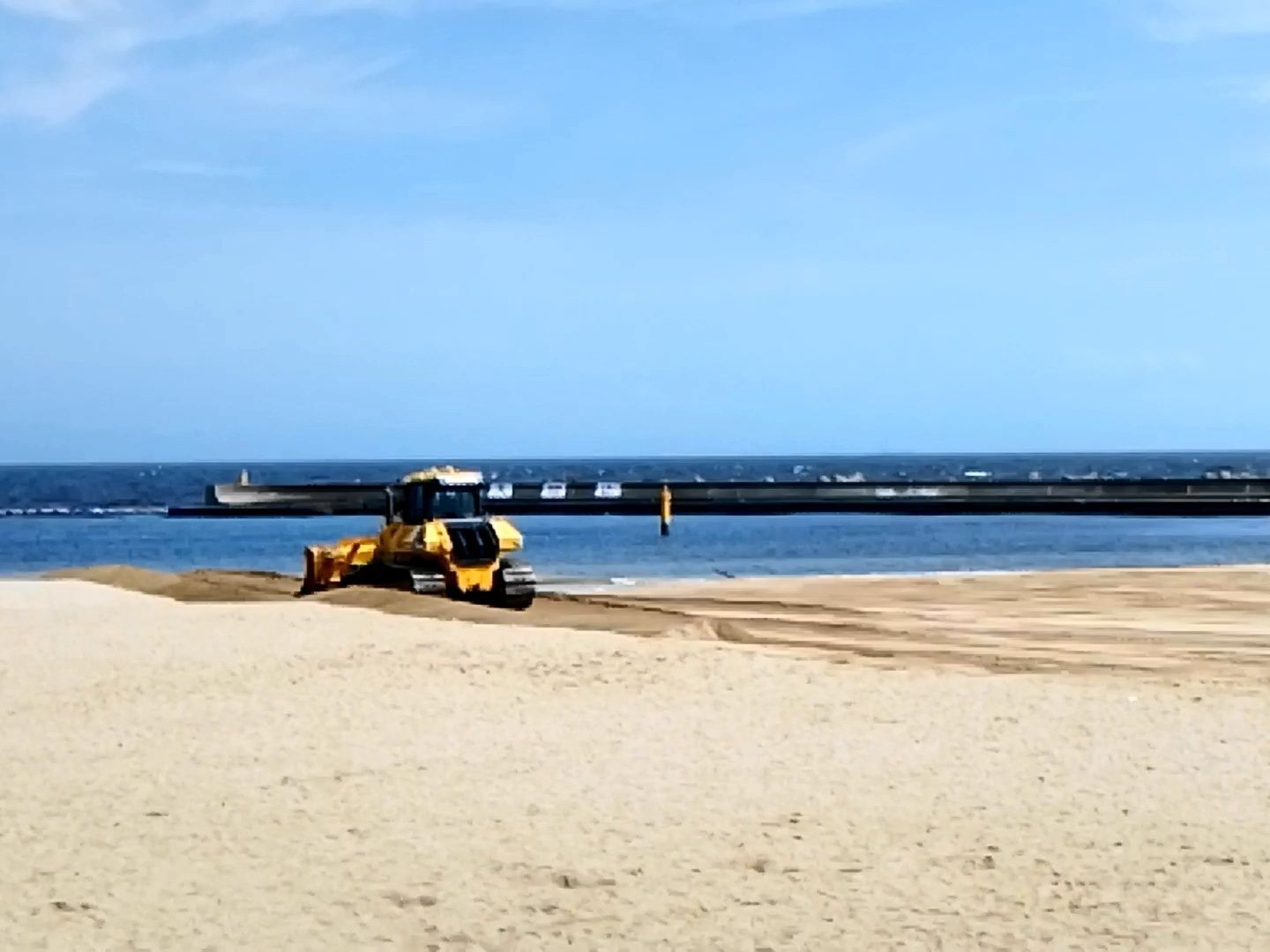 砂の整地風景
