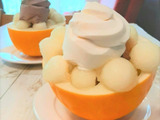 メロン丸ごとパフェ