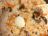 セブンの豚角煮で〈中華おこわ〉が簡単に炊けました！
