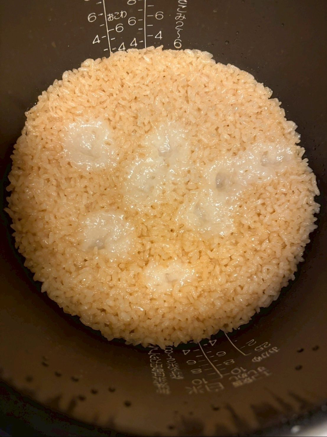 炊き上がりはこんな感じです！