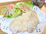 創味シャンタンで超簡単レンチン「サラダチキン」