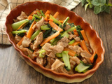 味つけ簡単！「豚肉と小松菜のすし酢炒め」