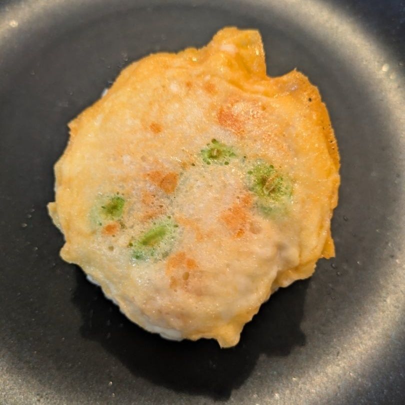 チーズが焼けたらひっくり返し裏も焼く