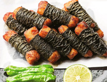 【笠原将弘さん】1枚80円の鶏むねで驚きのごちそう感！ウマすぎる「鶏むね肉の海苔巻き揚げ」の作り方♡