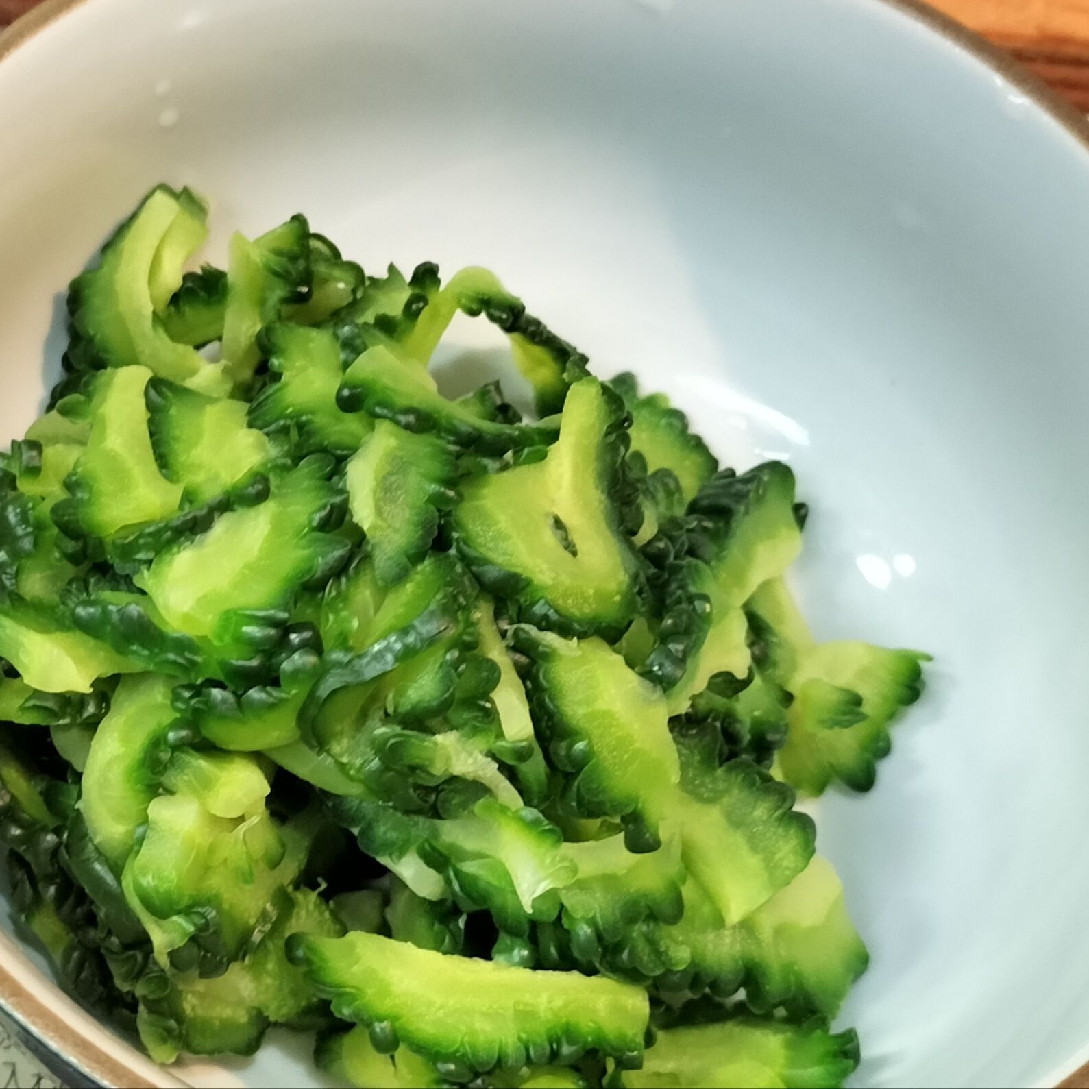 2.レンチンゴーヤを作る
