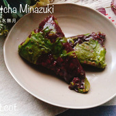 レンジで簡単に作れる「抹茶水無月」
