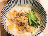簡単夏ランチ！レンジで時短！絶品担々そうめん！