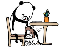 梅吉（14歳）のおやつ愛。めげないし勘違いするし鼻息も荒い。【パンダと犬#14】