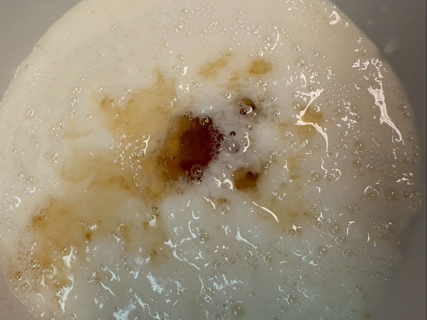 おろした山芋に白だしを加えてよく混ぜ合わせます