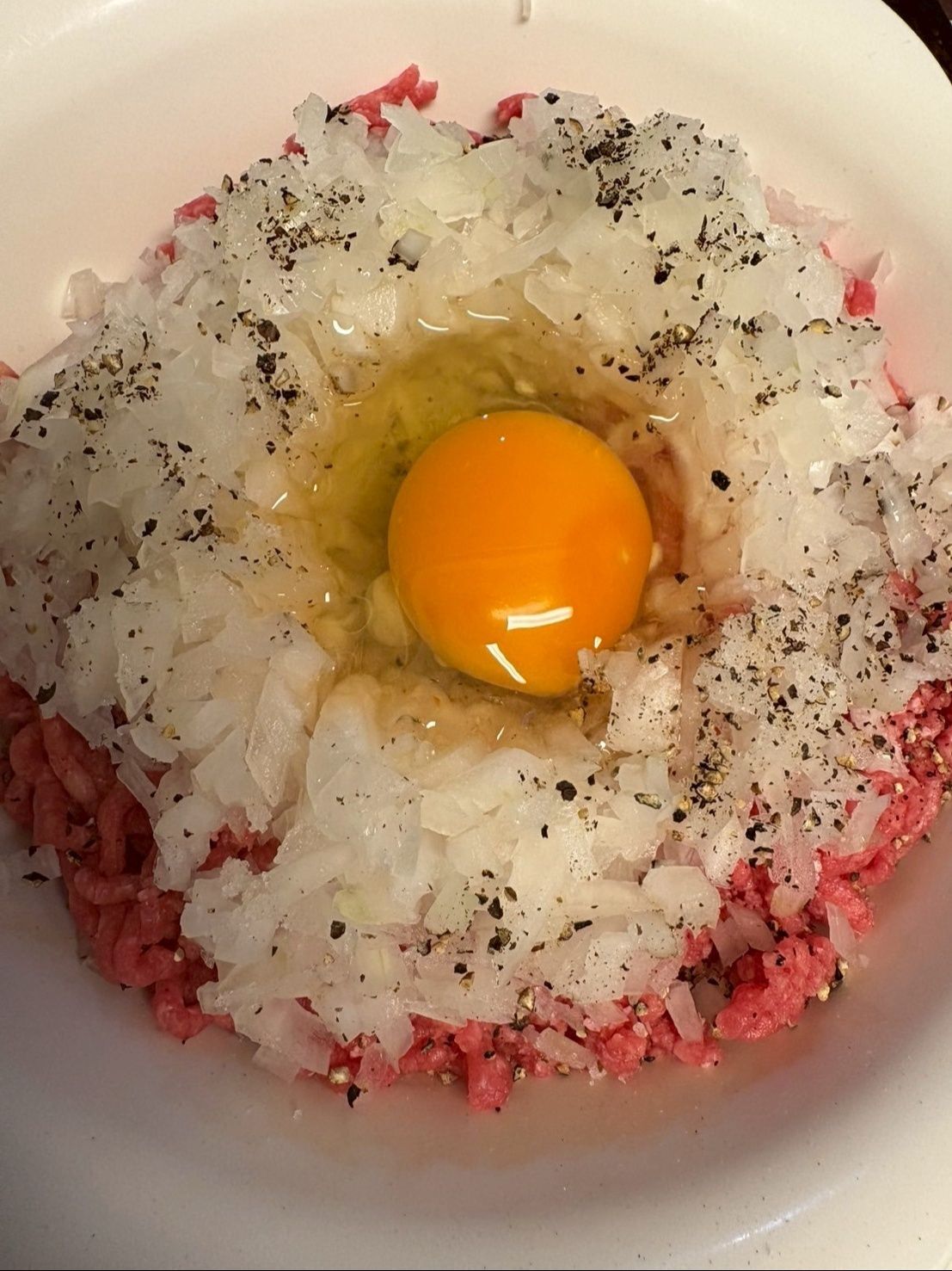 卵一個のせます。