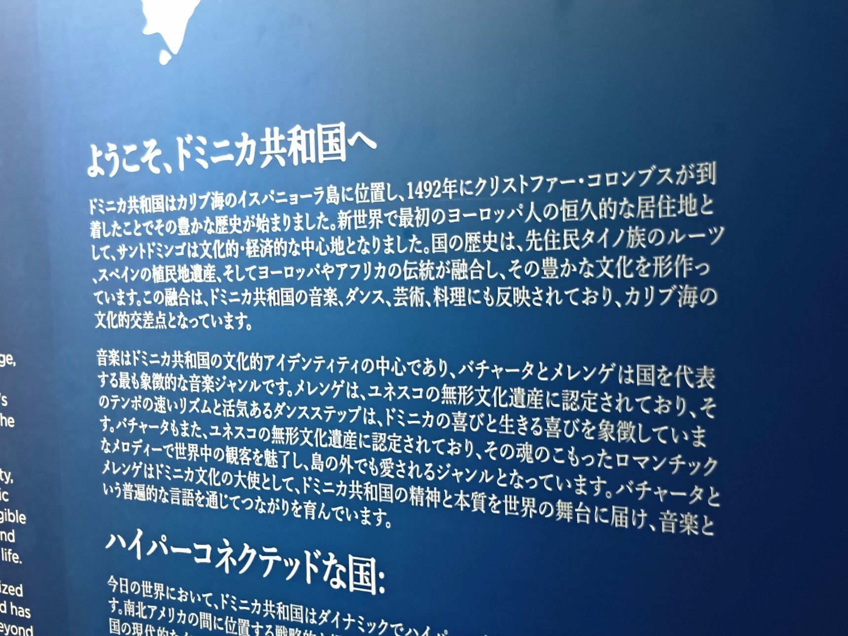 ラリマーは、『ドミニカ共和国』にひっそりと、展示されていたよ！