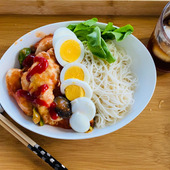 夏野菜たっぷり！ラタトゥイユで美味しくそうめん