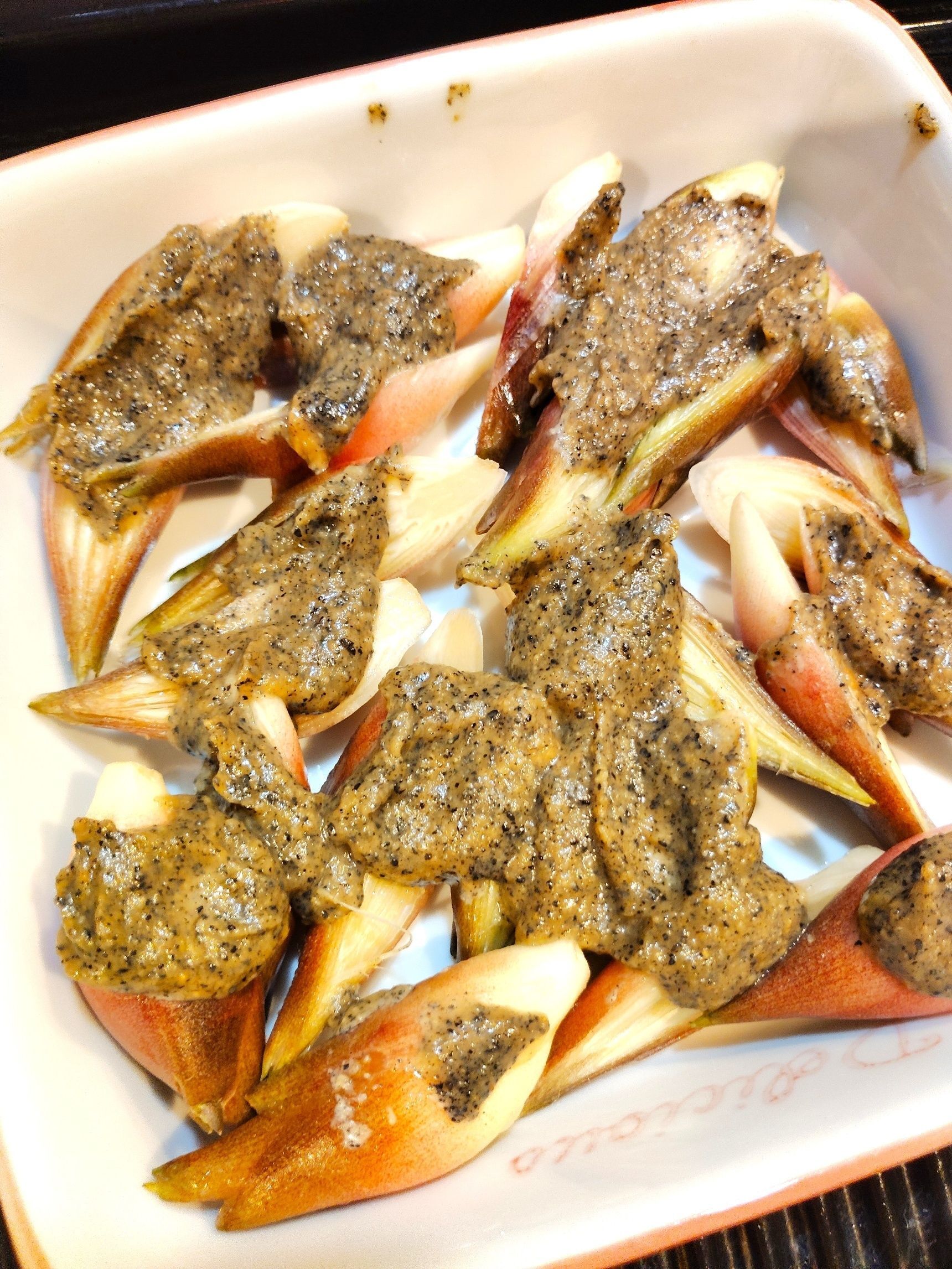 合わせみそをぬって焼く