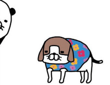 〈犬の服〉着ててもかわいいし着てなくてもかわいい。つまり春夏秋冬かわいい。【パンダと犬#33】