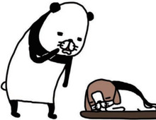 〈老犬あるある〉ヨボヨボしてる犬の昼寝。これをチェックしがちです。【パンダと犬#24】