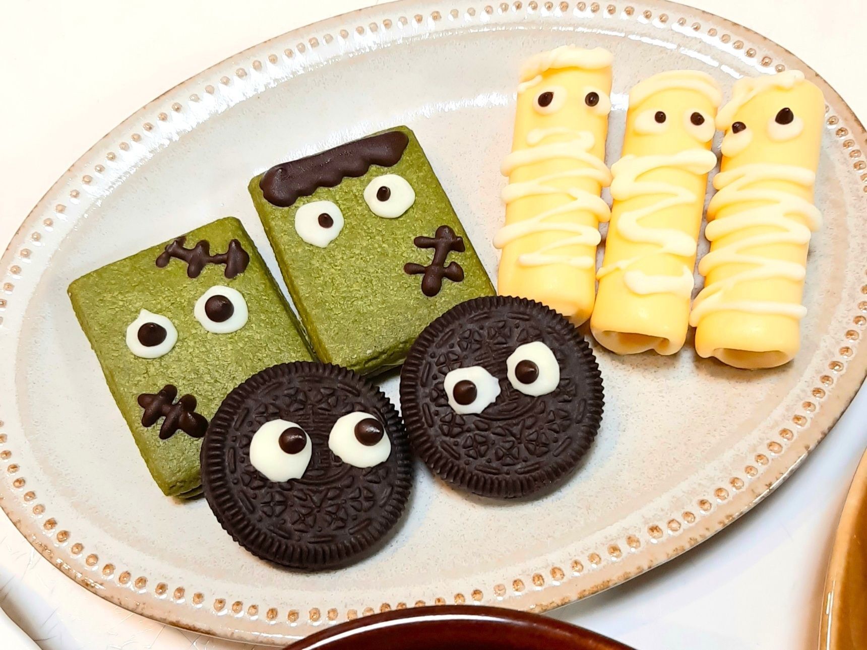 市販のお菓子をハロウィン風に