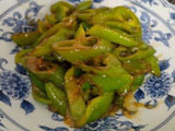 万願寺とうがらしの味噌炒め