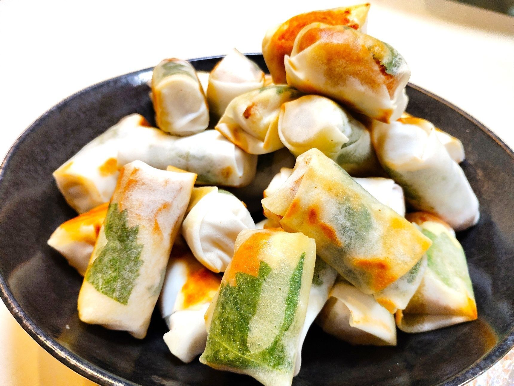 春巻きの皮での包み方