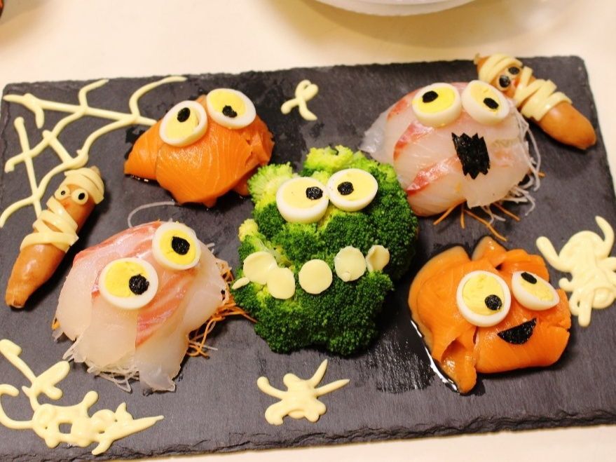 圧倒的なハロウィン感～(^^)アートな一皿！