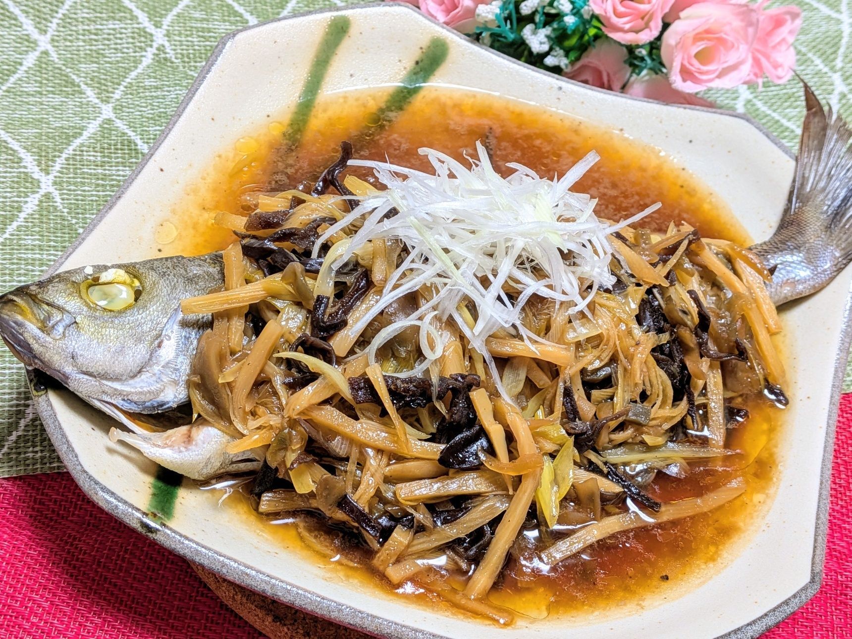 イサキは私なりの調理方法で。