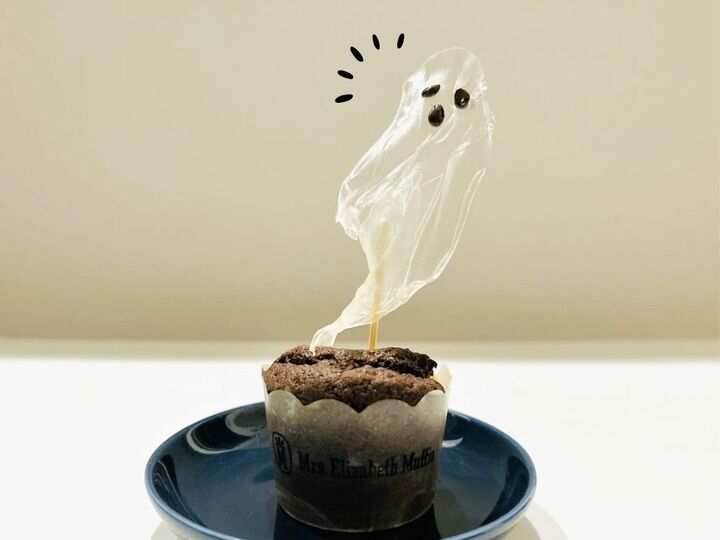 かわいすぎる~♡ライスペーパーが"食べられるおばけ"に変身!簡単ハロウィンアイデア