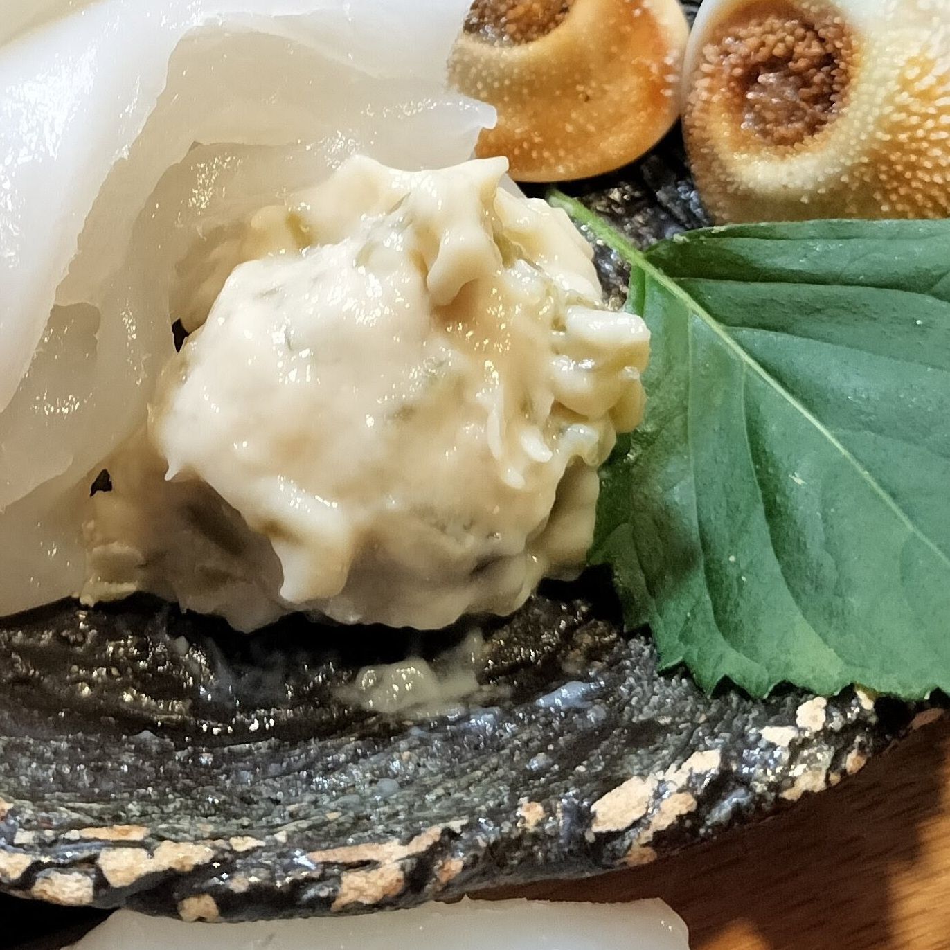 2. わさび漬けを添える