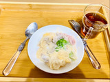 下茹でなし！お鍋ひとつでワンパン素麺クリームパスタ風