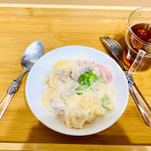 下茹でなし！お鍋ひとつでワンパン素麺クリームパスタ風