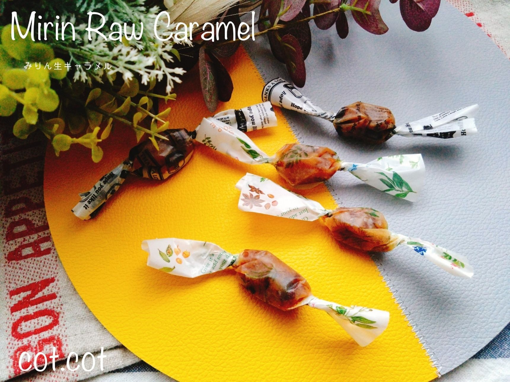 植物性の材料で作るみりん生キャラメル