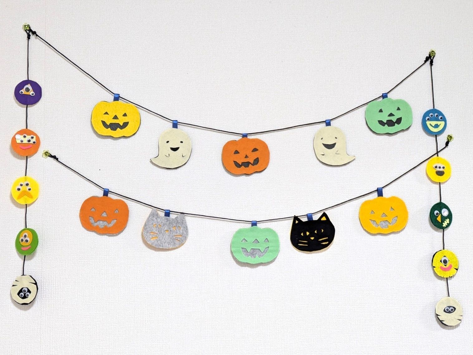 ガーランドをディスプレイ！ハロウィン感出ちゃいますね